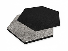 05-02 Altıgen Kauçuk Karo Modeli Standart Renkler