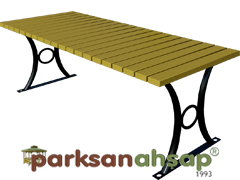 70750 - Ahap Dikdrtgen Masa (Profil Ayak) - 195(L)x80(W)x75(H)