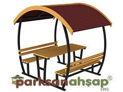 70434 - atl Piknik Masas (Metal) -  225(L)x180(W)x243(H) cm