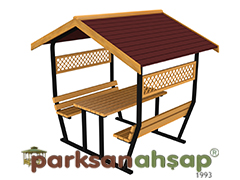 70426 - atl Piknik Masas (Metal) - 300(L)x180(W)x258(H) cm