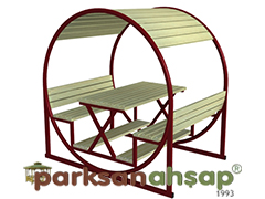 70441 - atl Piknik Masas (Metal) - 250(L)x180(W)x250(H) cm
