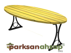 70748 - Ahap Dikdrtgen Masa (Profil Ayak) - 145(L)x80(W)x75(H)