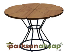70741 - Kafe Balkon Papatya Masa - 125(ap)x75(H)