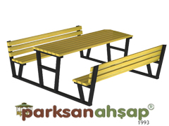 70551 - Piknik Masas (Metal Ayakl) - 145(L)x180(W)x80(H)
