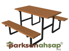 70536 - Piknik Masas (Metal Ayakl) - 145(L)x162,5(W)x75(H)