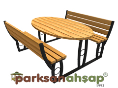 70555 - Piknik Masas (Metal Ayakl) - 145(L)x185(W)x80(H)