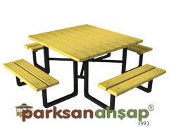 70530 - Piknik Masas (Metal Ayakl) - 170(L)x170(W)x75(H)