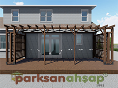 70328 - Ahap Veranda - 710(L)x210(W)x250(H) cm
