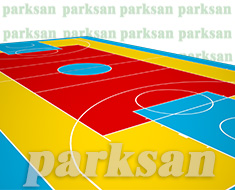 32-03 Akrilik Zemin Kaplama Uygulamas (Basketbol+Voleybol Sahas)