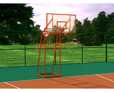 675 - Basket Potas Drt Ayakl Cam Panya