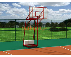 680 - Basketbol Potas Drt Direk Tekerlekli - Arlkl - Seyyar Cam Panya