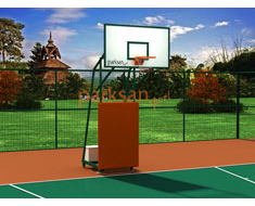 681 - Basketbol Potas Drt Direk Tekerlekli - Arlkl - Seyyar Fiber Panya