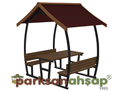 70427 - atl Piknik Masas (Metal) - 255(L)x180(W)x260(H) cm