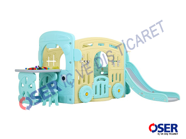 Plastik Bahçe Oyun Aktivite Merkezleri | 20335 - Kaydıraklı-Masalı-Araba Aktivite Merkezi