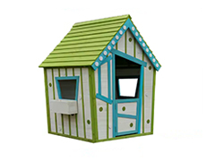 30804 - Renkli Ah�ap �ocuk Oyun Evi